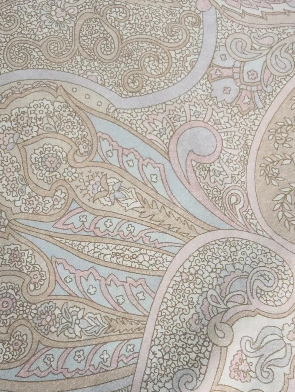 Lauren Ralph Lauren Pastel Paisley Floral Beige Pink Blue Accent Pillow Covers